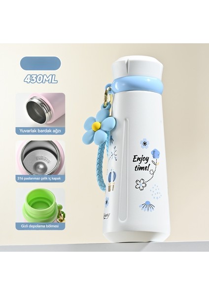 Yeni Termos Bardak Karikatür Çocuk Eğlence 316 Paslanmaz Çelik Halatlı Taşınabilir Öğrenci Su Isıtıcısı Halatlı (Yurt Dışından)