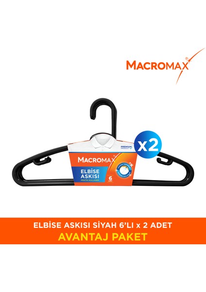 Elbise Askısı 6x2 12 Adet