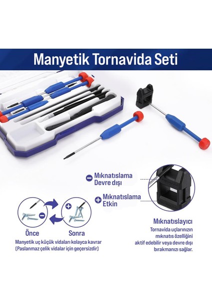 WP200531 12 Parça Cr-V Elektronikçi Hassas Profesyonel Onarım Seti modelleri