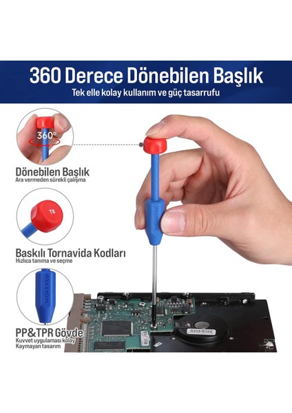WP200531 12 Parça Cr-V Elektronikçi Hassas Profesyonel Onarım Seti fırsatları