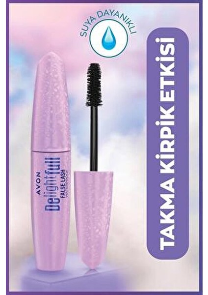 Delightful Maskara Suya Dayanıklı Hacim Verici 10 ml Blackest Black Renk Seçeneği