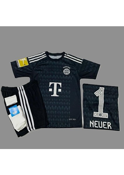 Manuel N,e,u,e,r, 2023-24 Sezonu Bayern M,ü,n,i,h, Kaleci Çocuk Forması 4'lü Set