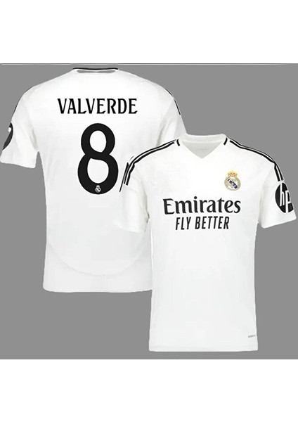 Federico Valverde 2024-25 Yeni Sezonu Real Madrid Yetişkin Iç Saha Forması fiyatları