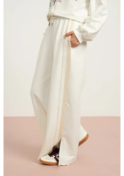 Kız Çocuk 7881 Paçaları Yırtmaçlı Pantolon modelleri