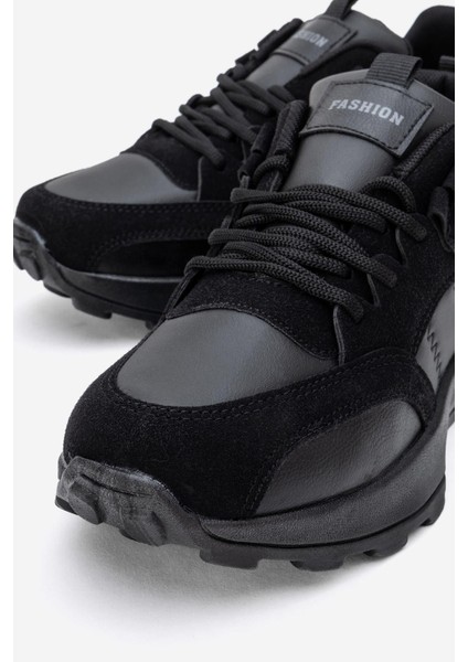 Bağcılklı Kadın Spor Ayakkabı Siyah Siyah modelleri