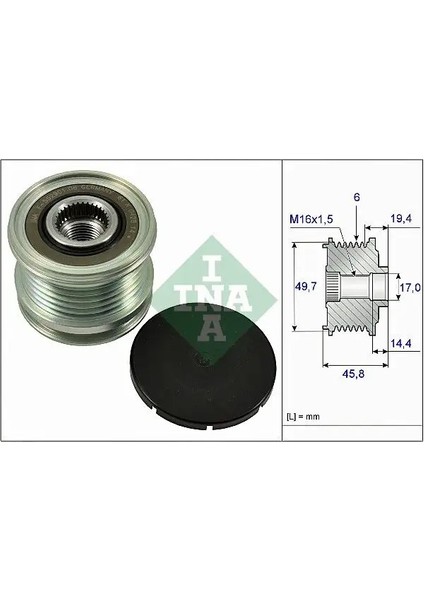 535016810 Alternator Kasnagi 04801227AA 04801827AA A0009060501