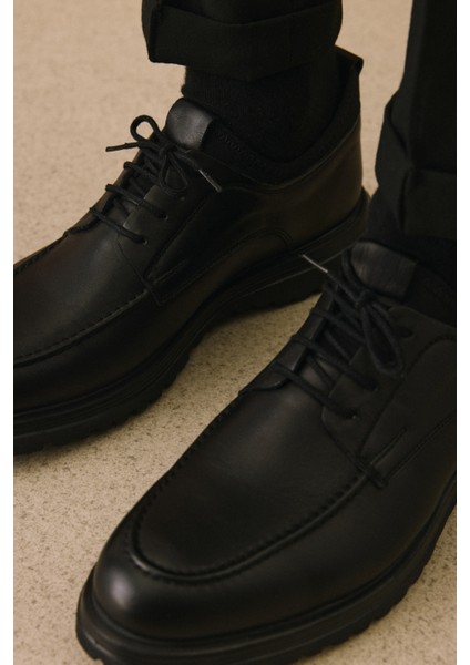 , Erkek Hakiki Deri Ayakkabı 153498Z17331 Siyah modelleri