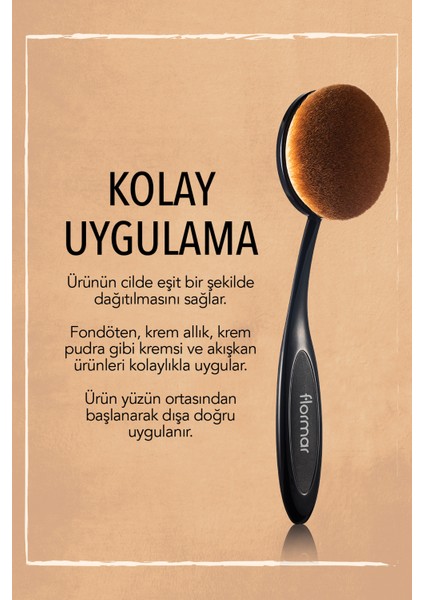 Oval Uçlu Sentetik Fondöten Fırçası (039) 8690604598496 indirimleri