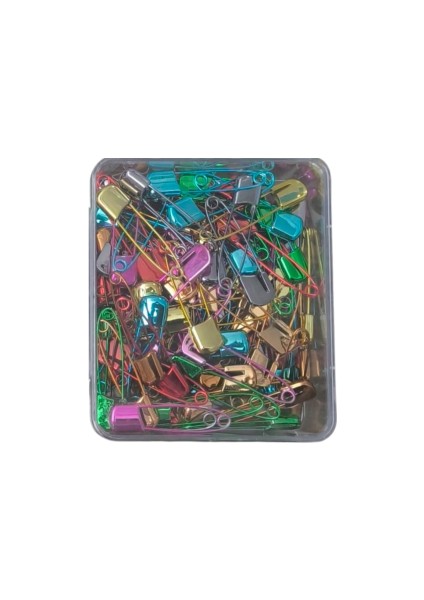 Çengelli Iğne Kilitli Bebe Renkli Büyük 100 Adet