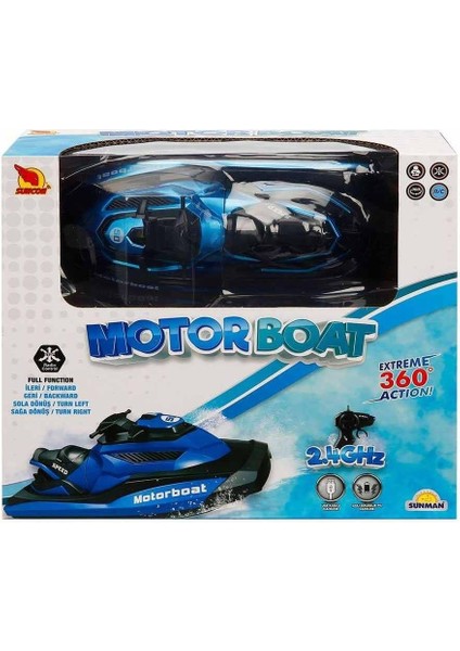 Seçtim Aldım Sunman Motor Boat T16B Işıklı USB F/f 2.4ghz 360 Derece 3+