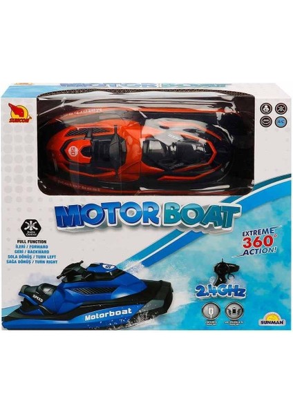 Seçtim Aldım Sunman Motor Boat T16B Işıklı USB F/f 2.4ghz 360 Derece 3+ fırsatları