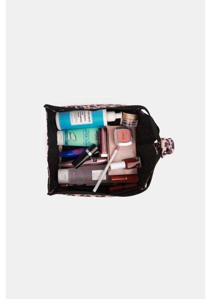 Makyaj Çantası, Baskılı Polyester Makyaj Çantası, Fermuarılı Kutu Şeklinde Makyaj Çantası modelleri