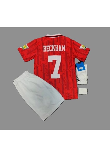 D,a,v,i,d, B,e,c,k,h,a,m, 92-93 Sezonu Manchester/united Çocuk Forması 4'lü Set