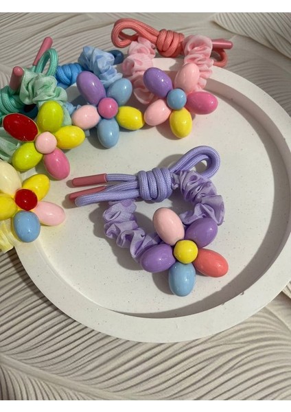 Vip Kalite Renkli Papatyalı Bağlama Tokası