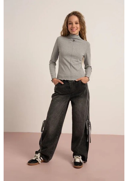 Kız Çocuk 7889 Nervüllü Bluz