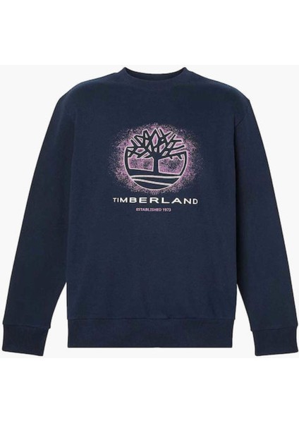 Front Seasonal Tree Logo Graphic Crewnec fiyatları