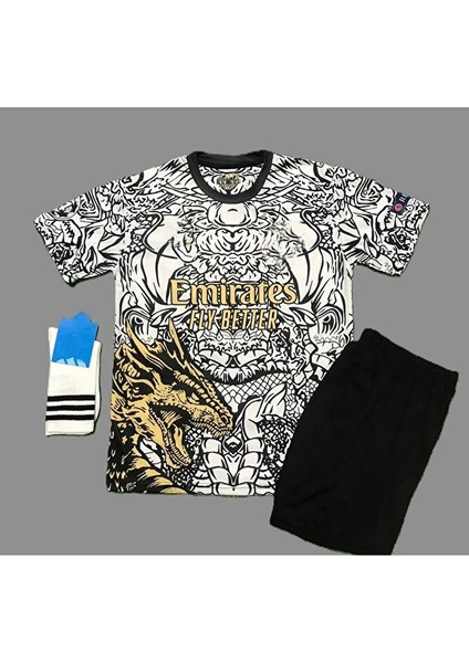 Cristiano R,o,n,a,l,d,o, Dragon Özel Temalı Tasarım Çocuk Forması 4'lü Set fiyatları