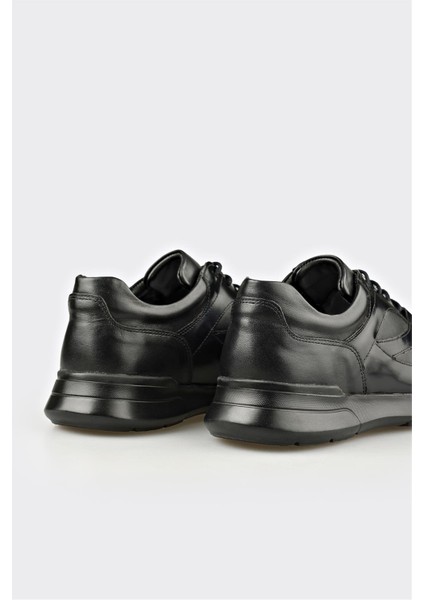 Siyah Deri Erkek Günlük Ayakkabı indirimleri