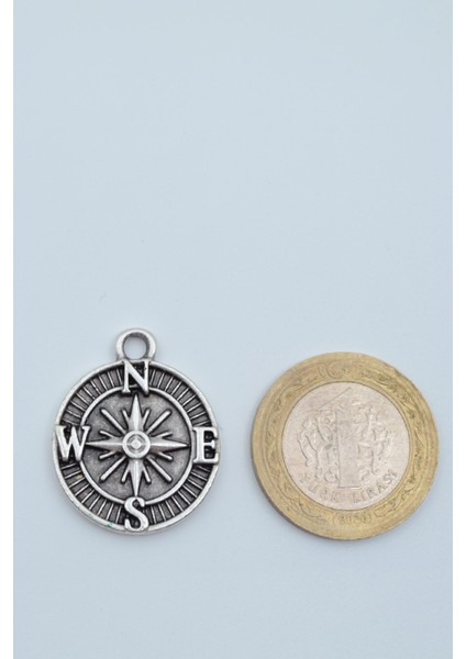 Minimal Pusula Gümüş Kaplama Deri Ip Kolye fırsatları