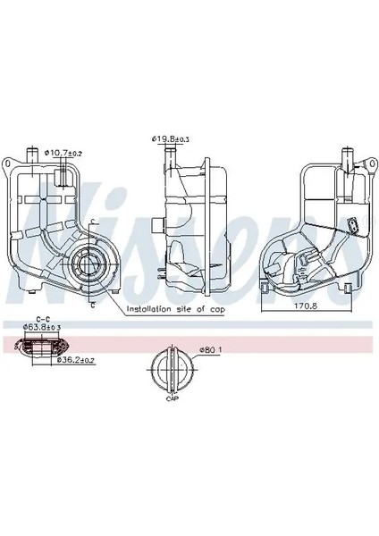 996287 Yedek Su Deposu 8E0121403