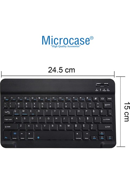 Apple iPad Pro 13 2025 ile Uyumlu Tablet Çanta+Bluetooth Klavye+Mouse+Tablet Standı SIYAH-AL4840 indirimleri