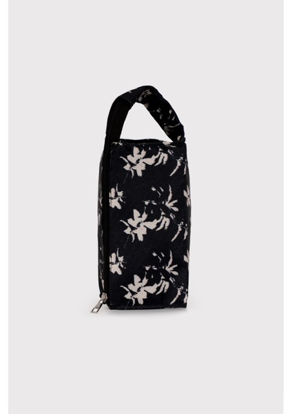 Makyaj Çantası, Baskılı Polyester Makyaj Çantası, Fermuarılı Kutu Şeklinde Makyaj Çantası çiçek desenli fiyatları