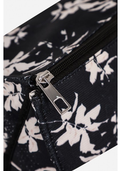 Makyaj Çantası, Baskılı Polyester Makyaj Çantası, Fermuarılı Kutu Şeklinde Makyaj Çantası çiçek desenli indirimleri