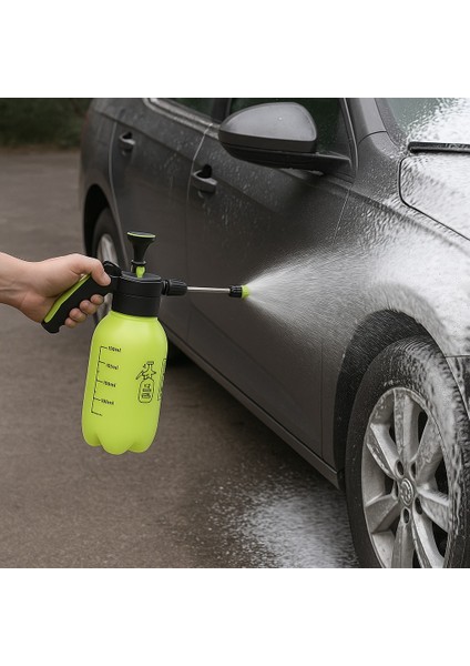 Car Basınçlı Oto Araç Yıkama Pompası El Değmeden Köpük Püskürtme Çubuklu 2 Lt