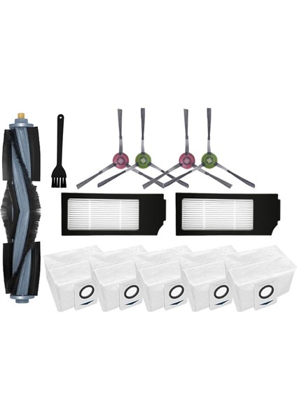 Ecovacs Deebot X1 Omnı T10 Turbo Vakum Temizleyici Robot Ana Fırça Yan Fırça Filtre Toz Çantası Aksesuarları (Yurt Dışından) modelleri