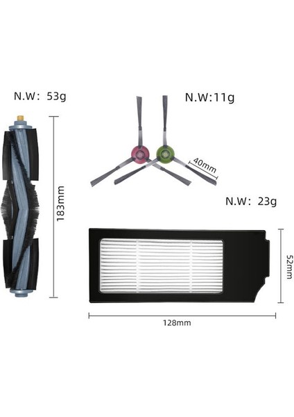 Ecovacs Deebot X1 Omnı T10 Turbo Vakum Temizleyici Robot Ana Fırça Yan Fırça Filtre Toz Çantası Aksesuarları (Yurt Dışından) fırsatları
