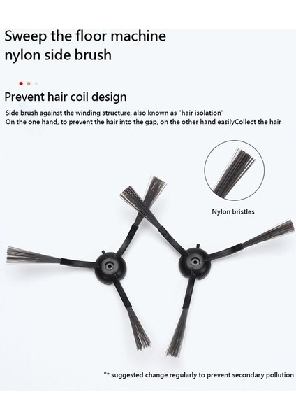 6 Adet Xiaomi Için Uygun Robot VXVC11 VXVC12 Yan Fırça Aksesuarları (Yurt Dışından) indirimleri