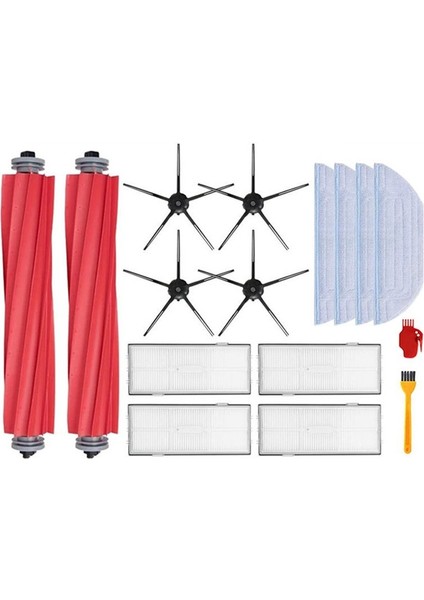 Xiaomi Roborock S7 Maxv Ultra T7S Plus S70 S75 Robot Vakum Süpürge Filtresi Mop Bezi Ana Yan Fırça Yedek Parçaları (Yurt Dışından)