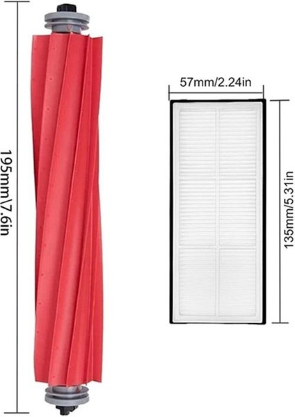 Xiaomi Roborock S7 Maxv Ultra T7S Plus S70 S75 Robot Vakum Süpürge Filtresi Mop Bezi Ana Yan Fırça Yedek Parçaları (Yurt Dışından) indirimleri