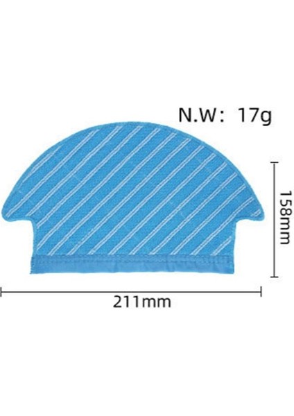 4pack Ecovacs Için DN55 DN520 DN33 DN36 DN36 Robot Vakum Temizleyici Aksesuarları Yedek Parçalar Paspas Bezi (Yurt Dışından) modelleri