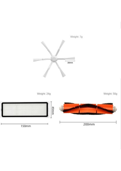 12PCS Xiaomi Mi Vakum Mop 2 Için Yedek Aksesuarlar STYTJ03ZHM Robot Vakum Süpürücü Ana Yan Fırça Hepa Filtresi (Yurt Dışından) fırsatları