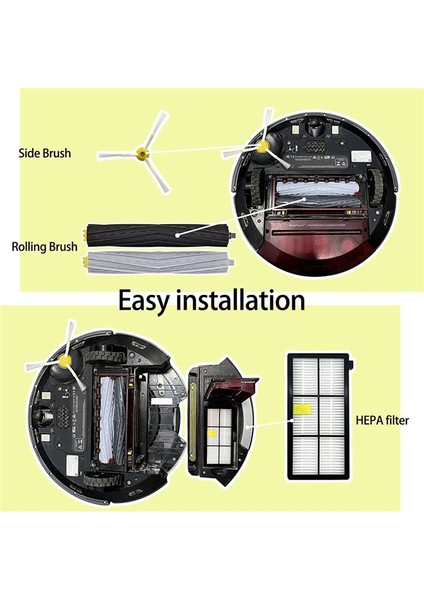 Irobot Roomba Için Yedek Kiti 800 900 Serisi Vakum Süpürge Hepa Filtreleri Ana Yan Fırçalar (Yurt Dışından) indirimleri