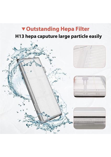 Roborock S7 Pro Ultra/s7 Maxv Ultra 6 x Toz Çantaları Için Aksesuar Seti Ana Roller Fırça Robot Vakum Süpürge Aksesuarları (Yurt Dışından) modelleri