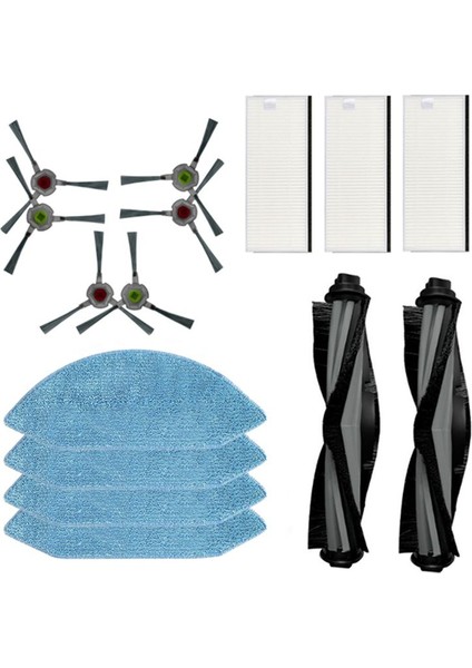 Ecovacs Deebot Ozmo U2 / U2 Pro / DGN22 Robot Vakum Süpürge Yedek Parçalar Aksesuarlar Ana Yan Fırça Hepa Filtre (Yurt Dışından) fırsatları