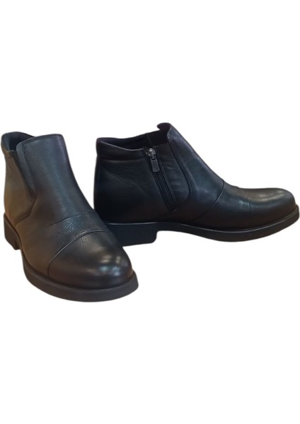 Burç Hakiki Deri Siyah Erkek Kauçuk Taban Bot BRC2015 fiyatları