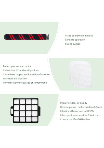 Yedek Parçalar Ana Fırça Yan Fırça Köpekbalığı AZ3002 AZ3000 AZ3000W Vakum Süpürge Aksesuarları Için Hepa Filtresi (Yurt Dışından)