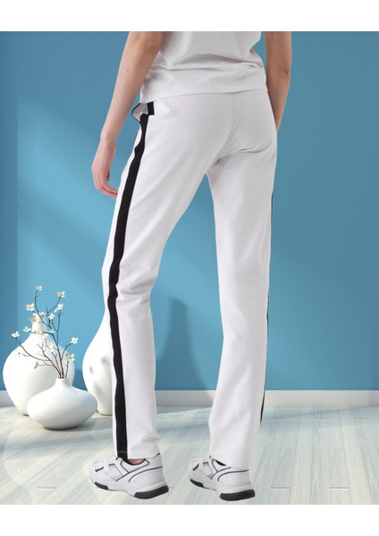 xint Kadın Regular Fit Normal Lastikli Bel Yan Cepli Pamuklu Sweat Pantolon modelleri