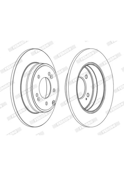DDF1787C Arka Fren Diski 584113K100 584113K110 584113L000 (2 Adet Fiyatıdır)