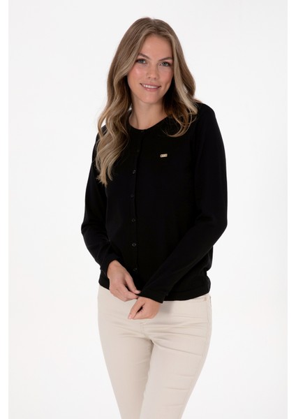 Kadın Siyah Hırka (Triko) 50307719-VR046