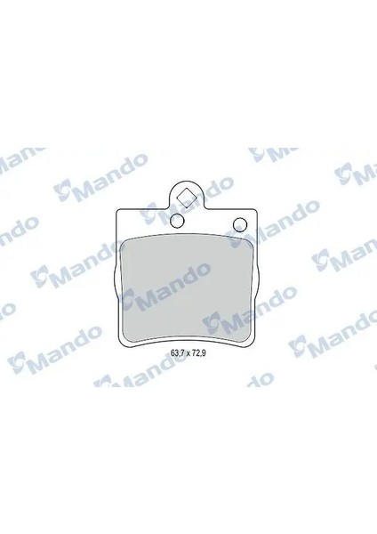 MBF015140 Arka Fren Balatasi 05126300AA 05139902AA 5126300AA