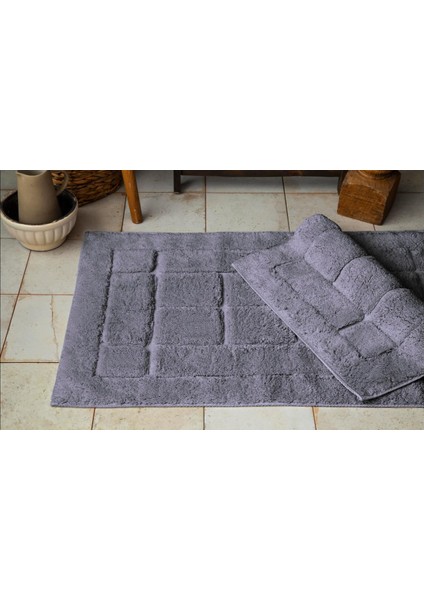 Ap 2li Brıcks Antrasit Banyo Paspas