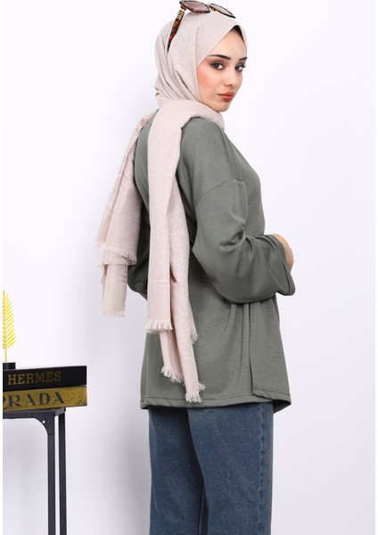 Haki Yanları Yırtmaçlı Bel Ipli Tunik fırsatları