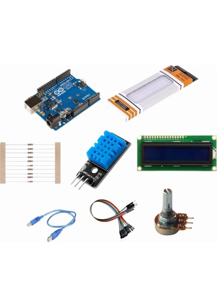 Arduino DHT11 ve LCD Uygulaması ile Meteoroloji Istasyonu Proje Seti/ E- Pdf Devre Şemalı Içerik