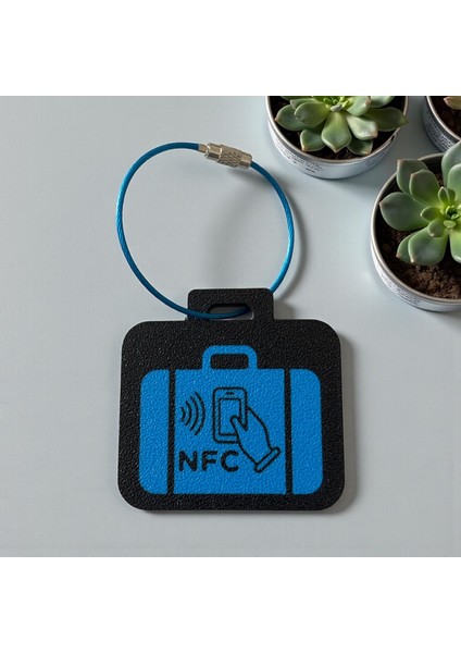 Akıllı Nfc Bavul Etiketi – Çelik Halka ile (Kırmızı, Mavi, Beyaz) fiyatları