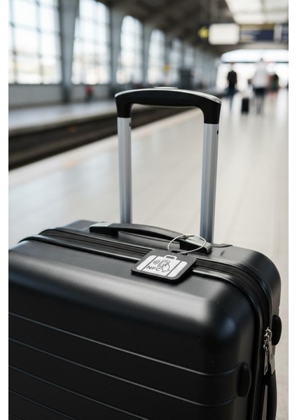 Akıllı Nfc Bavul Etiketi – Çelik Halka ile (Kırmızı, Mavi, Beyaz)