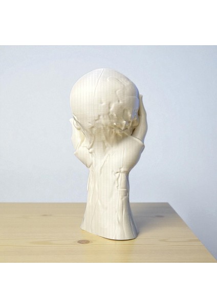 “sessiz Çığlık” Heykel – Modern Soyut Kafatası ve El Figürü | Kabuk Factory Tasarımı fırsatları